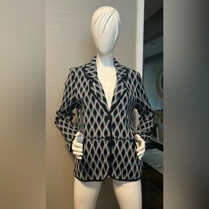 Pendleton Womens Blazer Jacket Ikat-inspired Cotton Deadstock size L